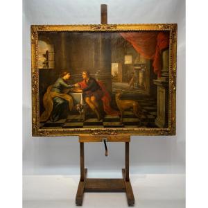 Painting, Oil On Canvas, Antwerp School, Circa 1700.