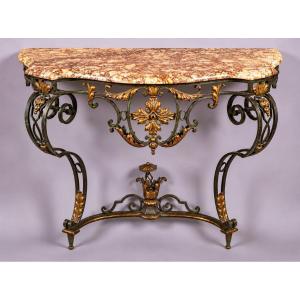 Louis XV-style Wrought-iron Console
