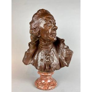 Bust Of A Gentleman In Terracotta, Late Eighteenth - Early Nineteenth Century.