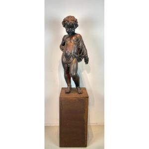 Sculpture En Fonte De Fer, Putti. XIX ème