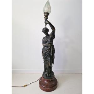 Large Antique Liberty Lamp From The 19th Century