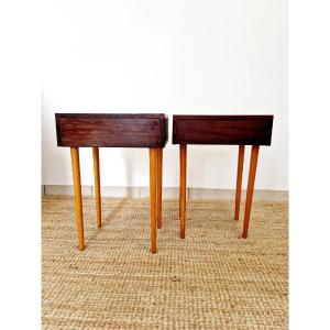 A Pair Of Mid-century Tola Bedside Tables