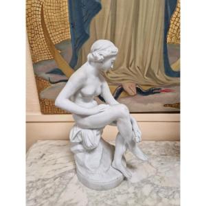 Antique Sculpture Of Diana Bathing After Falconet