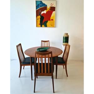 G Plan Table And Chair Set, Mid-century Style, 1950s