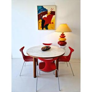 Italian Brutalist Dining Table From The 1970s