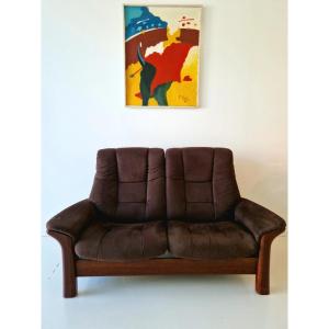 Ekornes Stressless Vintage Reclining Sofa Mid Century Norway Designer 1970