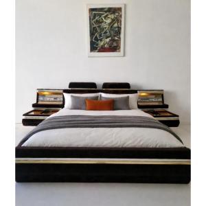Vintage 1970s Platform Bed, Futuristic Style, Fratelli Proserpio
