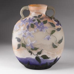 Emile Gall&eacute; (1846-1904), vase de forme gourde , XIXe