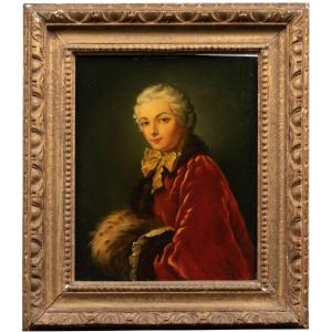  D'après François Boucher (1703 -1770), Jeune femme au manchon, XIXe