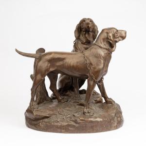 Leon Bureau (1866-1906), Deux chiens