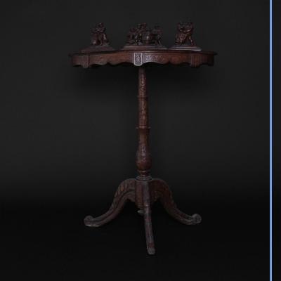 Guéridon de fumeur, XIXe