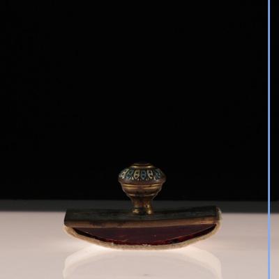 Tampon-buvardn en émaux cloisonnés, XIXe