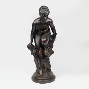 Albert Constant Desenfans (1845-1938), Bather, Bronze, 19th Century