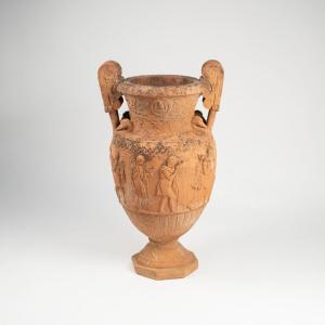 Antique-style Terracotta Vase, 19th Century