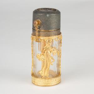 In The Taste Of Baccarat, Cut Crystal And Gilt Bronze Perfume Atomizer, 19th