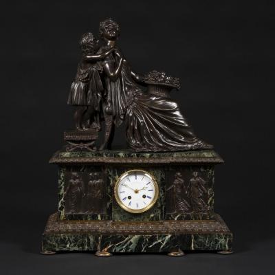James Pradier (1790-1859), Pendule à la corbeille de fruits, XIXe
