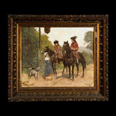 Charles Edmond René His (1877 - 1960), Soldats à Cheval