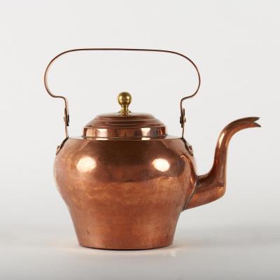 Bouilloire en cuivre, fin XIXe - début XXe