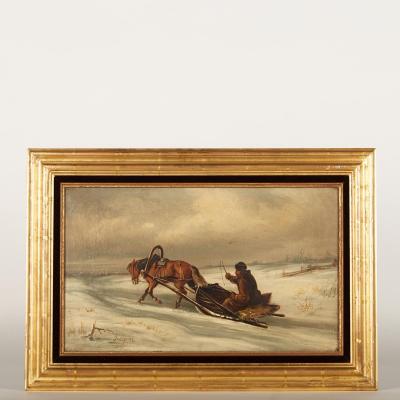 Andpeebz, Ecole Russe, paire, scènes de genre, XXe 