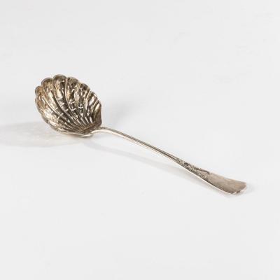 Chiseled Silver Sprinkling Spoon, 19th Century