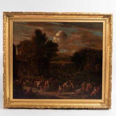 Attributed To Pieter Bout (1658-1719) And Adriaen Frans Van Bondewyns (1644-1711), XVIIIth