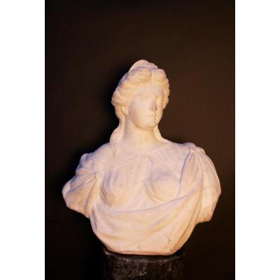 Buste Italien "Femme drapée", Début XVIIIe