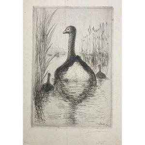Jean Frélaut (1879-1954) - La Mère l'Oie (1941) State Proof