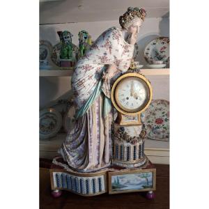 18th Century Meissen Porcelain Clock.