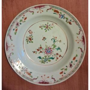 Late 18th Century Plate From The East India Company (famille Rose)