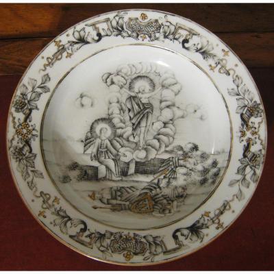 Compagnie Des Indes Grisaille Eighteenth Century