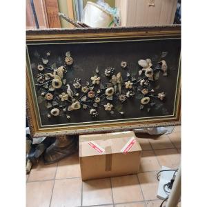Shell Flowers And Birds Painting