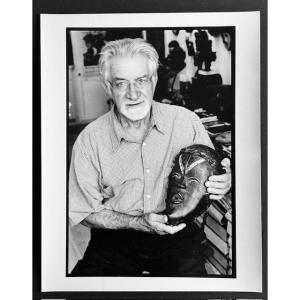 Michel Pinel - Photograph Of The Sculptor Gérard Voisin - Nantes - 2005