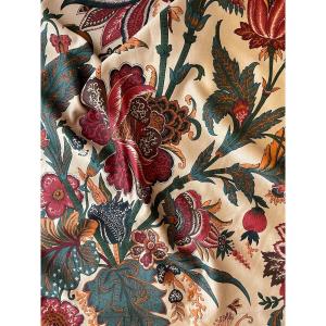 Printed Fabric Footage With Indian Decor