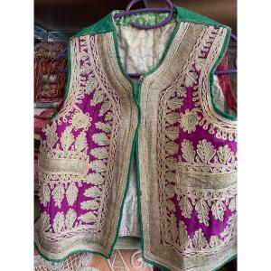 Antique Ottoman Vest – 19th Century – Metallic Embroidery
