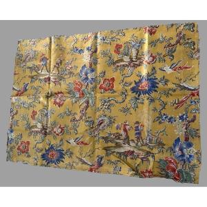 No. 1.... Fragment Of Glazed Fabric, Early 19th Century, Chinese Decor