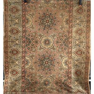 Oriental Wall Tapestry, 19th Century, With Rosettes, Arabesques, And Metallic Threads