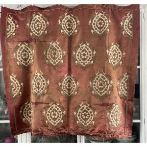 Metallic Thread Embroidered Silk Ottoman Hangings - Ottoman Empire, XIXᵉ Century
