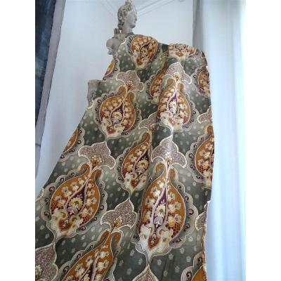 Vintage Art Nouveau Fabric 1900 Stylized Floral Decor