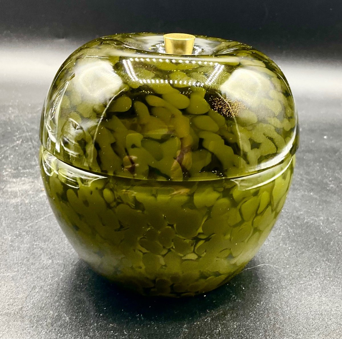 Cofanetto in vetro di Murano a forma di mela #2-photo-2