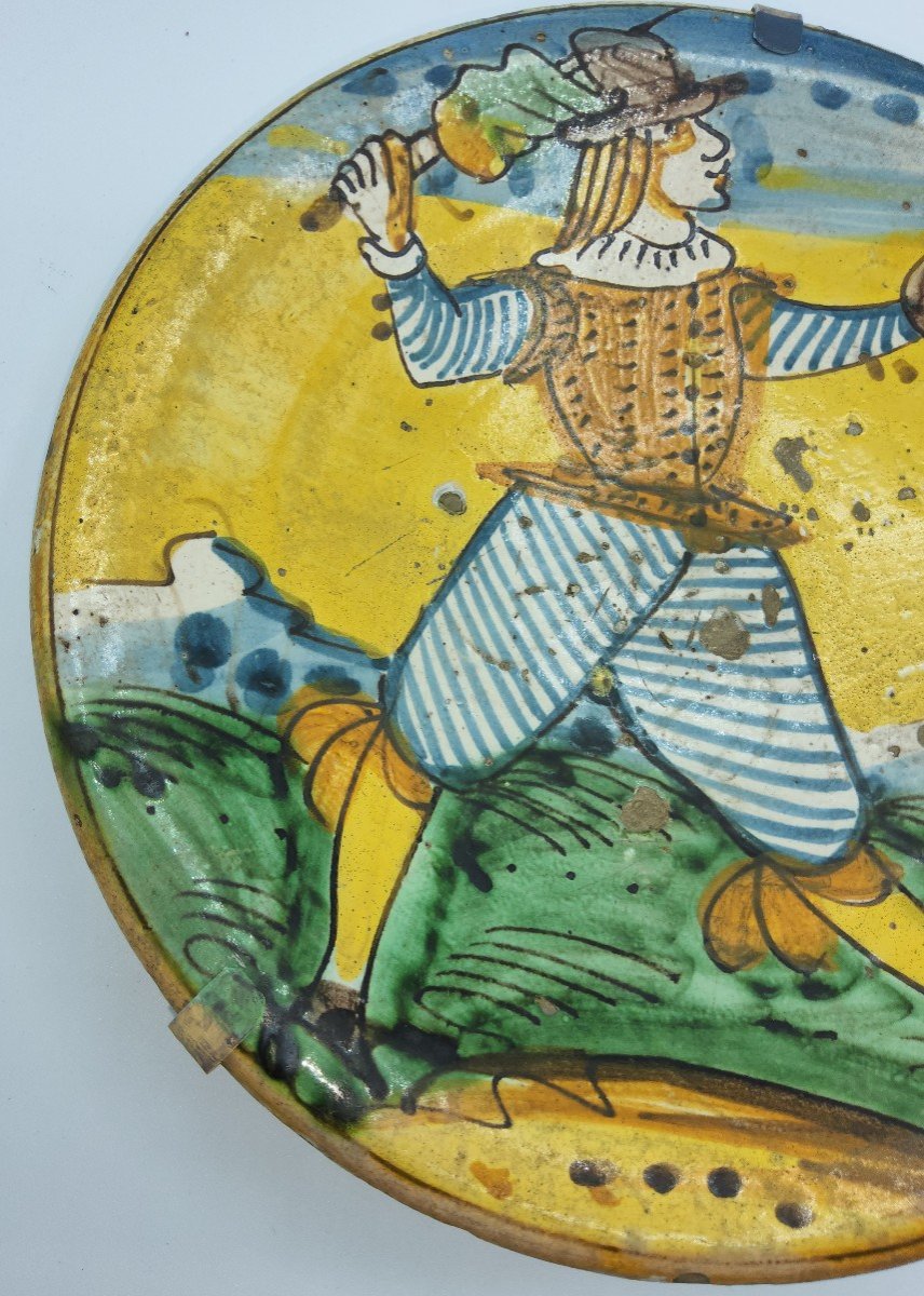 Antico piatto in ceramica Montelupo 16secolo-photo-6