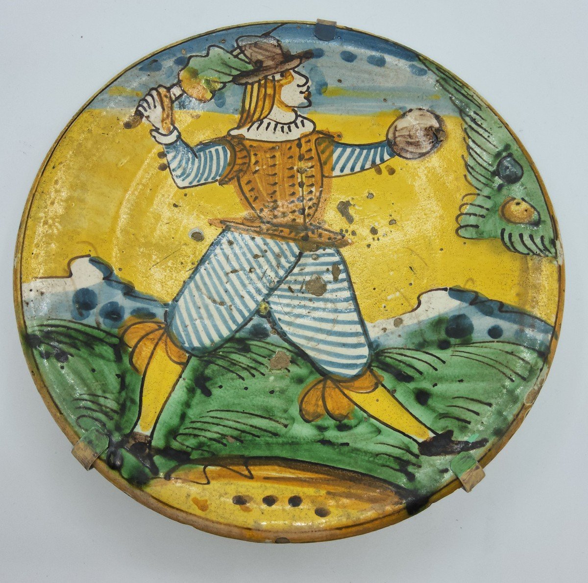 Antico piatto in ceramica Montelupo 16secolo-photo-8