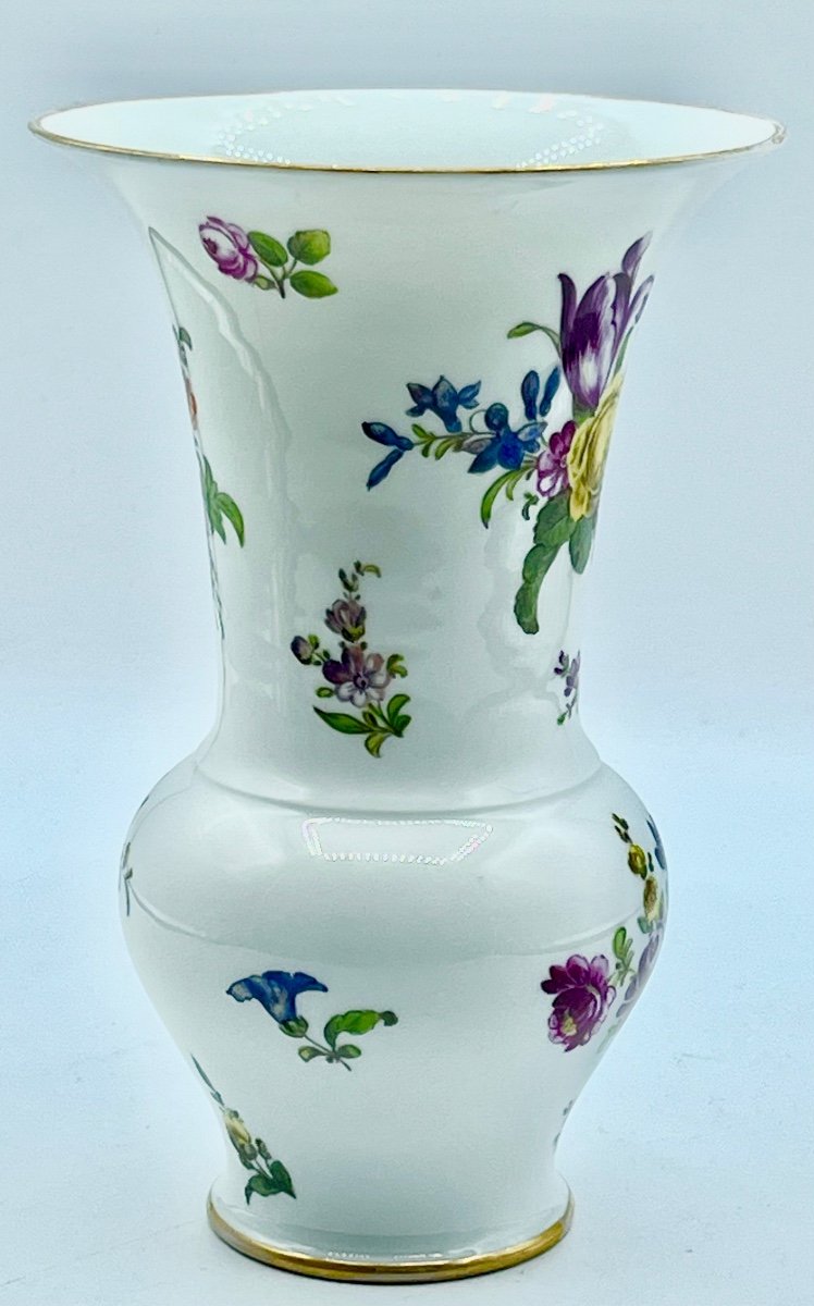 Raro vaso antico in porcellana Meissen Augustus Rex-photo-3