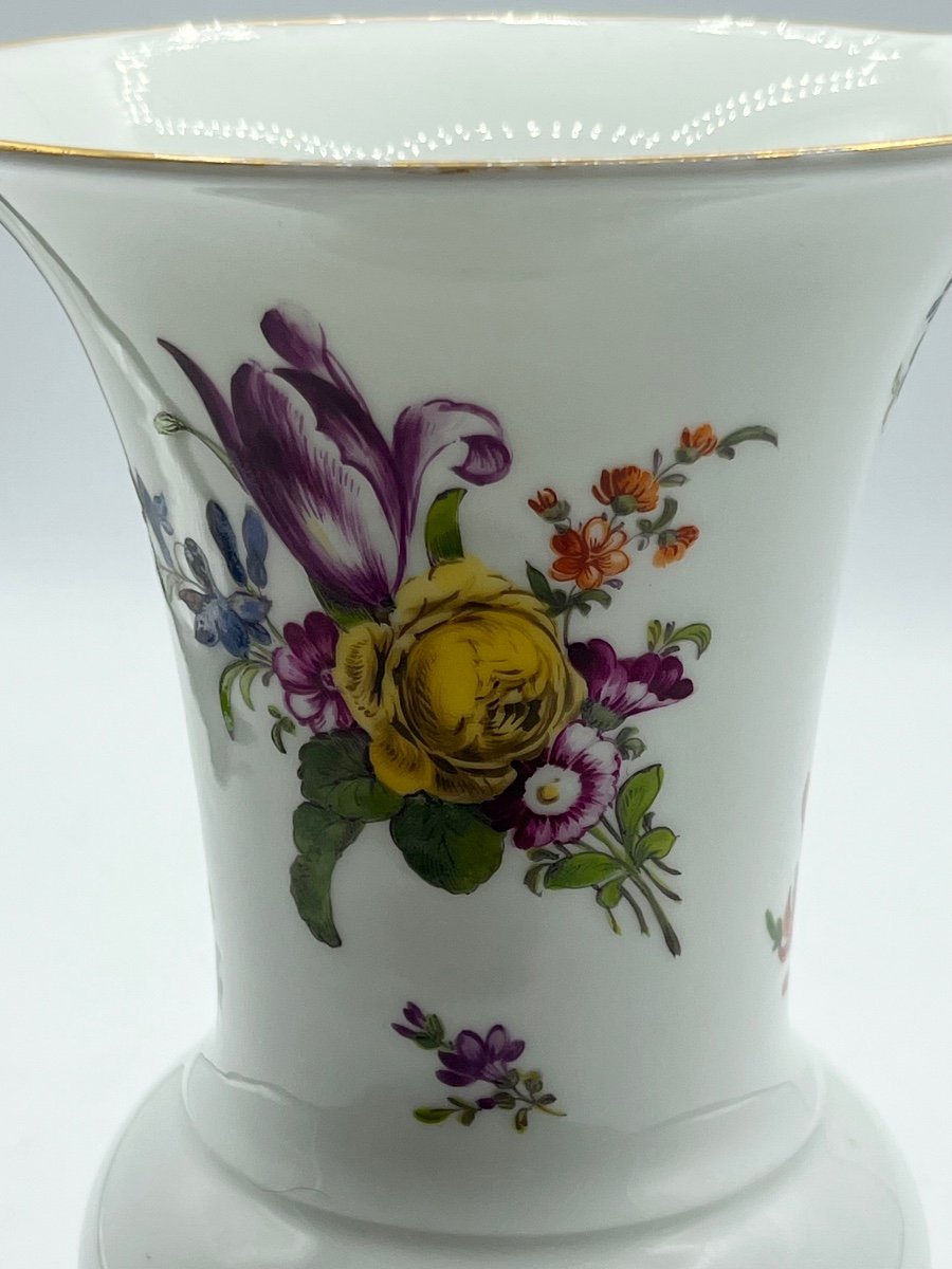 Raro vaso antico in porcellana Meissen Augustus Rex-photo-4