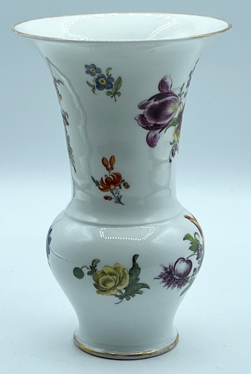 Raro vaso antico in porcellana Meissen Augustus Rex-photo-4