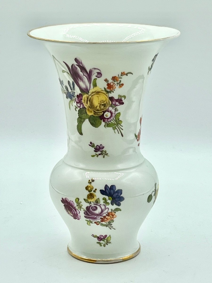 Raro vaso antico in porcellana Meissen Augustus Rex-photo-5