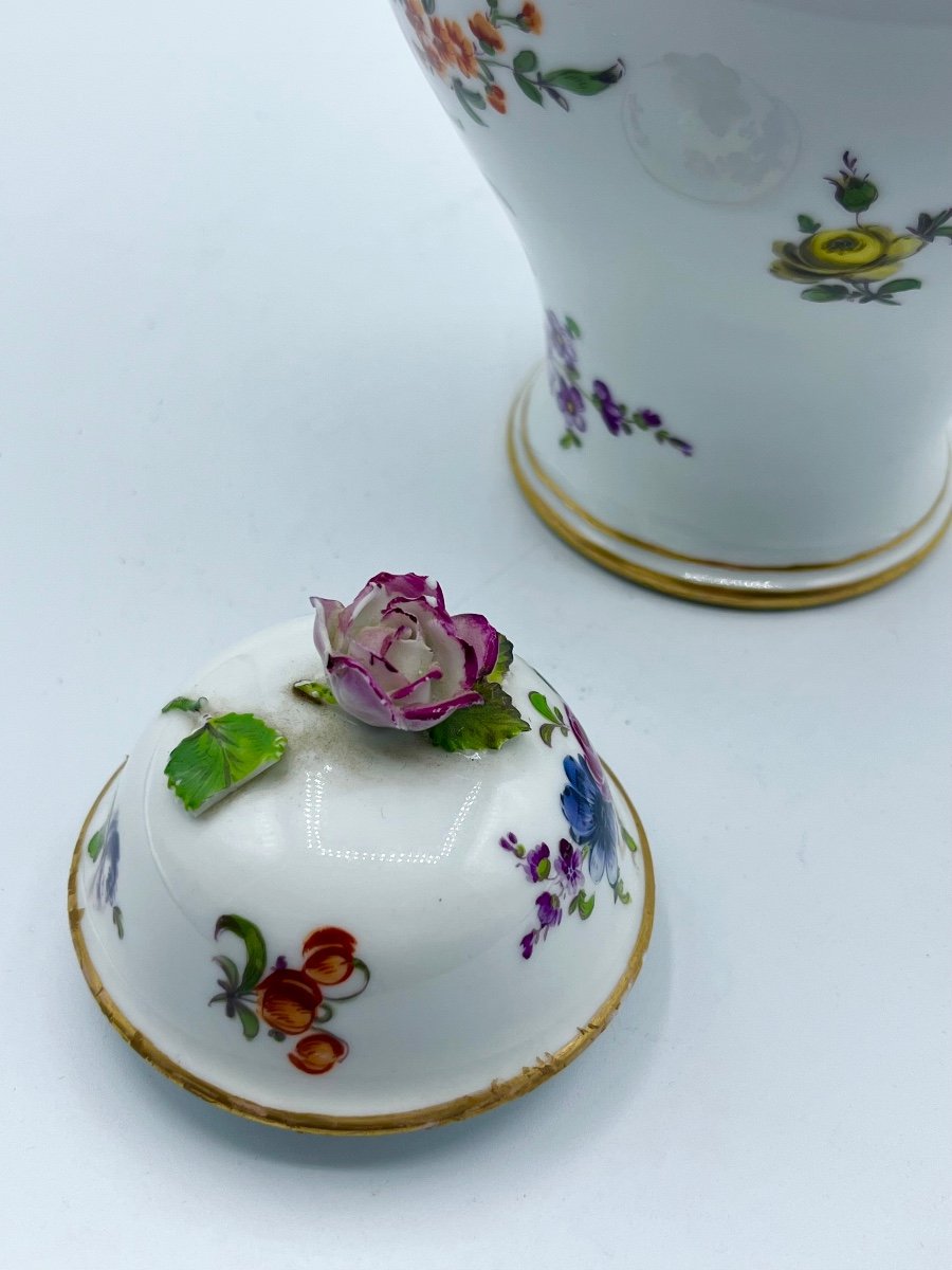 Antico vaso Meissen Augustus Rex-photo-3