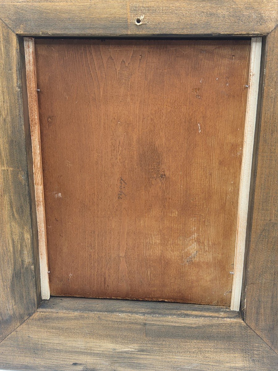 Franz Xaver Pieler olio su tavola dipinti Naturmort pittura antica-photo-8
