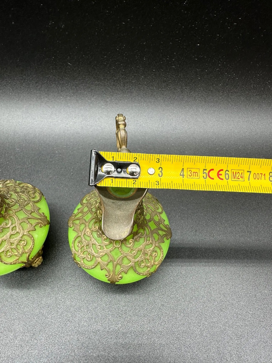 Coppia di brocche in vetro opalino, Palais Royal. Napoleone III-photo-2