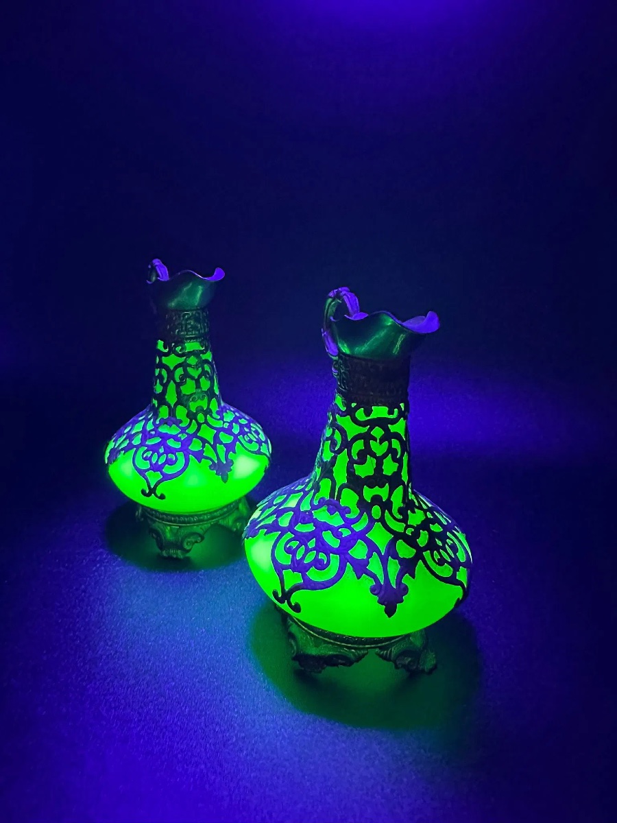 Coppia di brocche in vetro opalino, Palais Royal. Napoleone III-photo-6