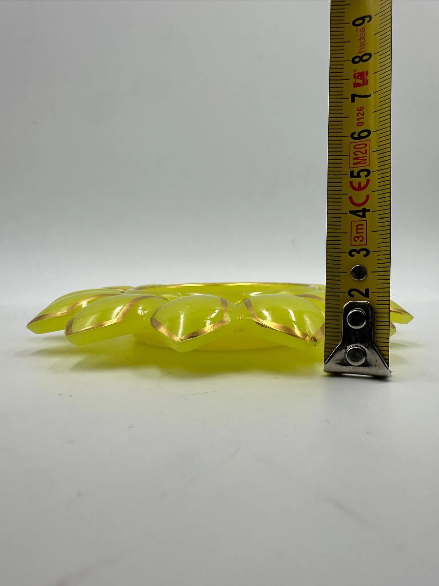 Zuccheriera e coperchio in opalina di Baccarat a forma di ananas «Pâte de riz», 1845-1865-photo-4